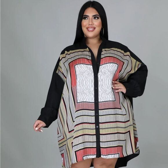 NWT Woman's Trust You Button Down Dress - Size 1X/2X - Picture 3 of 16